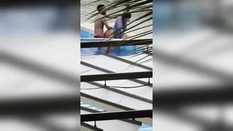 Couple Caught by Neighbor Fucking in Hotel Pool