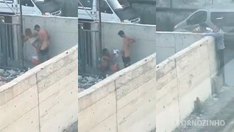 Couple Caught Fucking in Empty Lot