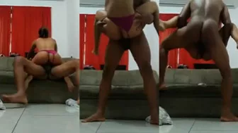 Regazo y golpeó al flaco en varias posiciones