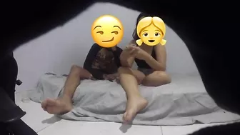 Sexo con prima grabando a escondidas