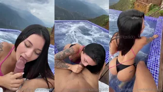 Sexo Karol Rosado en la piscina