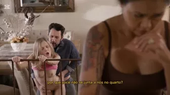 Hija folla conociendo a la nueva familia