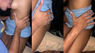 Husband's friend in the car