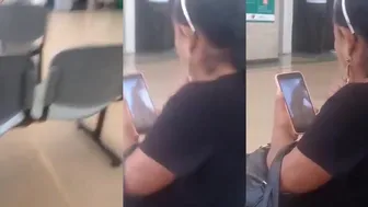 Tía Pillada Viendo Porno