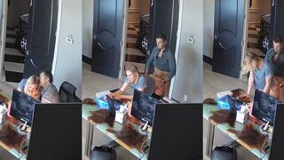 Caught Banging Secretary in Office