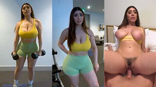 Violet Myers Screws Personal Trainer in Room