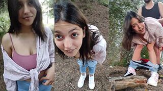 Young Hottie Fucks in the Woods