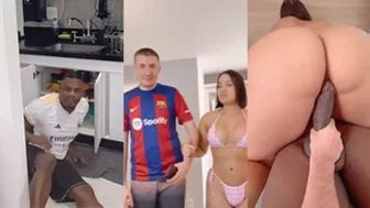 Hotwife Fan Of Barcelona Fucked By Real Madrid BBC