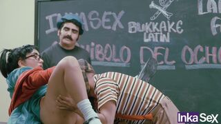 Chaves comendo a Chiquinha