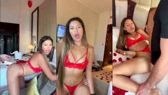 Jovencita Traicionando Novio con Viejo en Motel