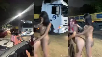 Trans Street Public Fuck