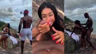 Mulata carioca fudendo na praia