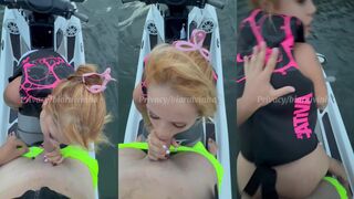 Ruiva fazendo sexo no Jet Ski